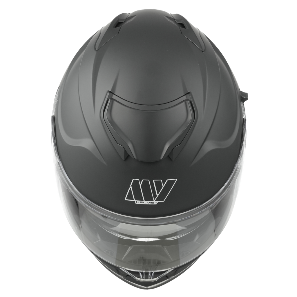 MY 935 Casque moto intégral à visière relevable certifié ECE 22.06 modulaire avec double visière pour hommes et femmes noir mat - Taille S