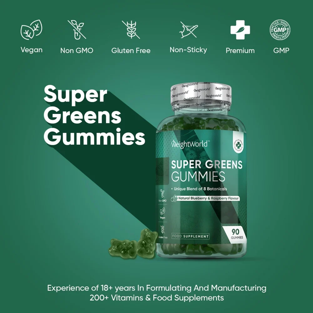 WeightWorld Super Greens Gummies 90 Gummies