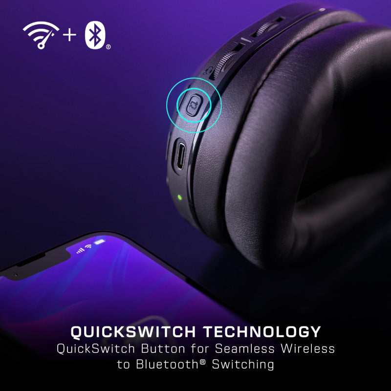 Turtle Beach Stealth 500 Playstation Casque Gaming sans Fil - Micro Muet par Basculement - PS5, PS4, PC, Switch 2 & Mobile - Noir