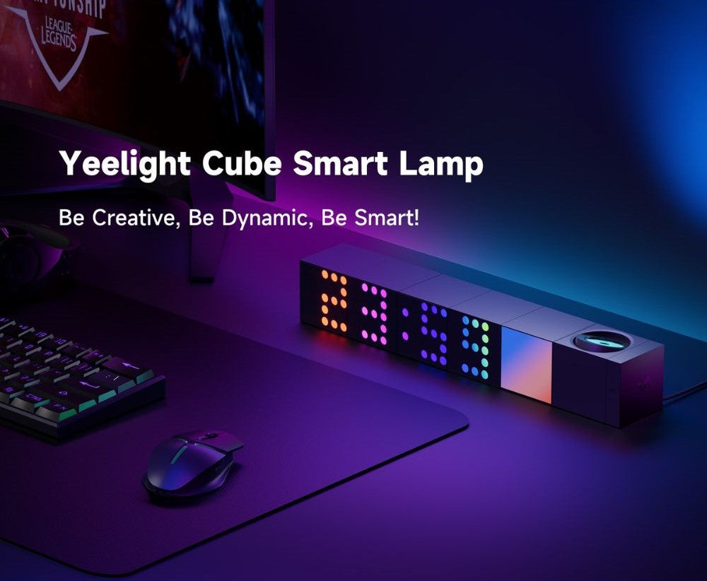 Yeelight Cube Lampe connectée cubique avec extension du panneau