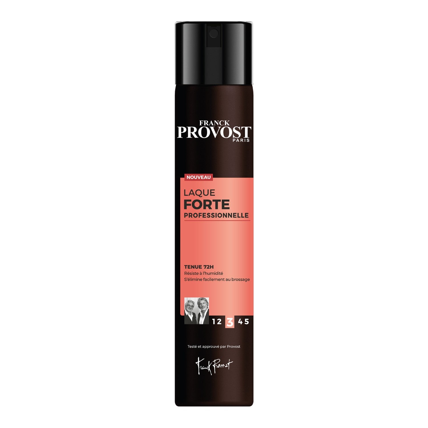 Franck Provost Laque Professionnelle Fixation Forte Tenue 72H Pour Tous Types de Cheveux 300ml