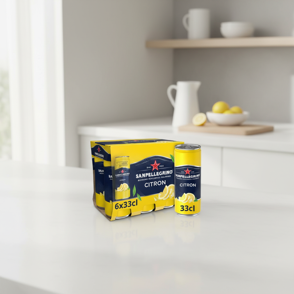 SAN PELLEGRINO Boisson pétillante au citron - 6 x 33 cl