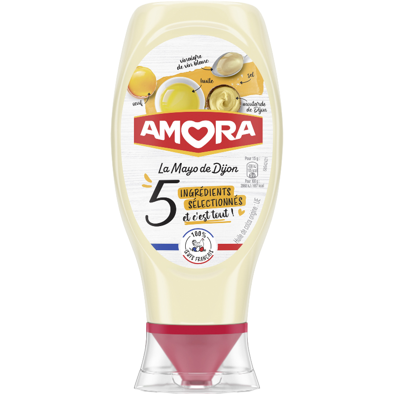 AMORA Mayonnaise de Dijon 8 ingrédients 400 g