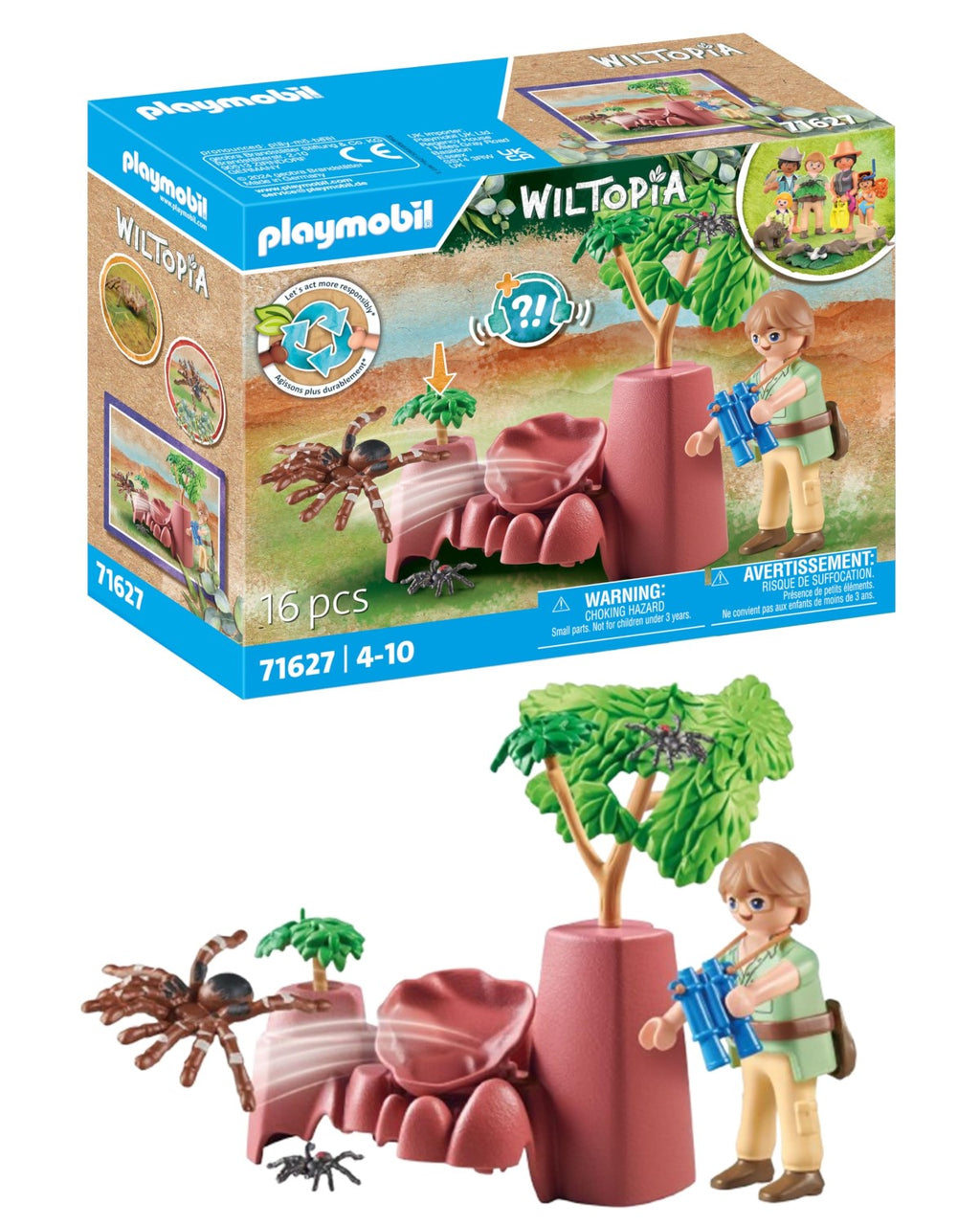 Playmobil aventurier araignee