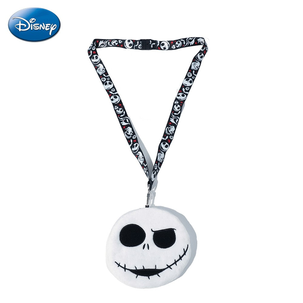 Disney Porte-badge en peluche Jack Skellington avec tour de cou, sous licence officielle L'Étrange Noël de monsieur Jack