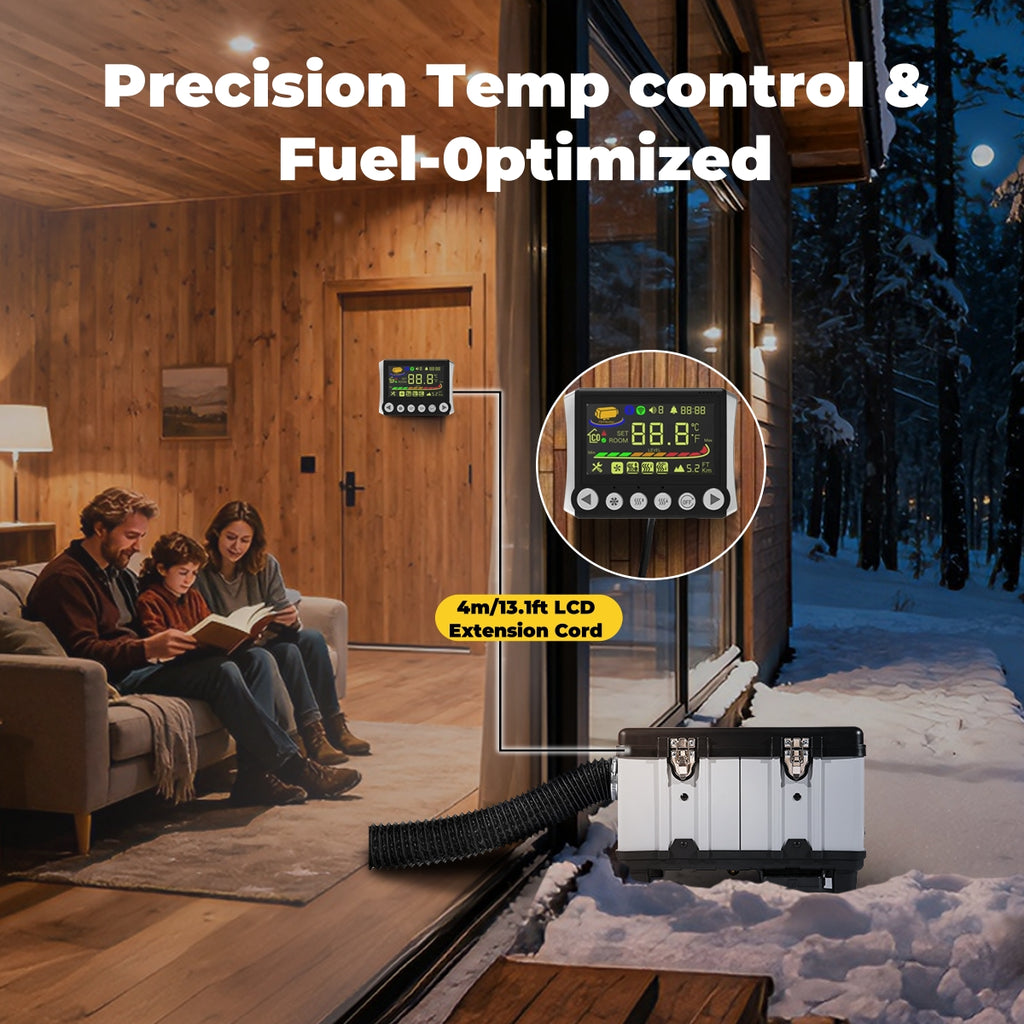 Sunster TB10 8 kW TOOLBOX Chauffage d'air diesel CA 230 V CC 12 V/24 V, chauffage de stationnement portable avec adaptation haute altitude 5500 m