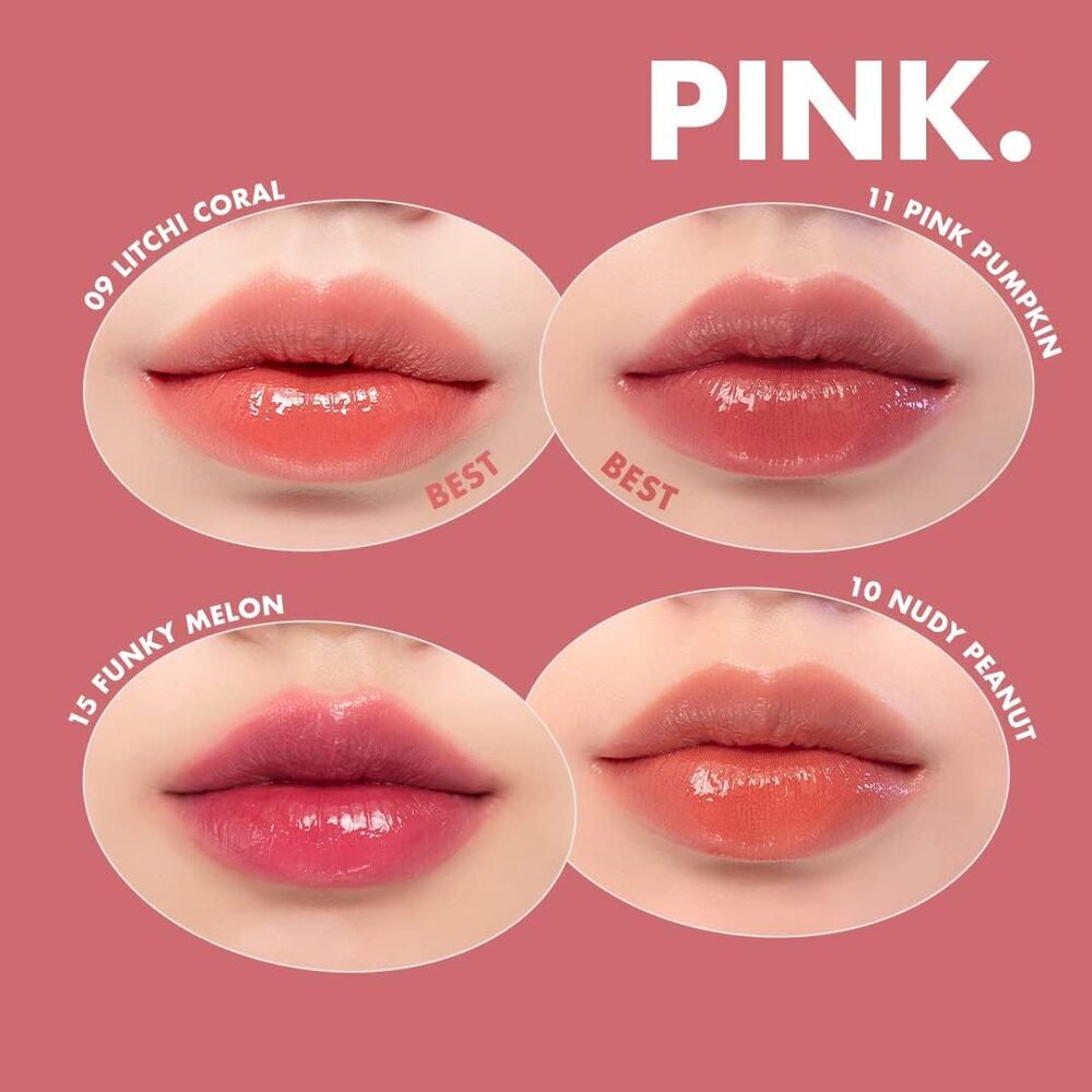 rom&nd Juicy Lasting Tint Encre à lèvres longue tenue #Bare Juicy, teinte 24 Peeling Angdoo -5,5 g