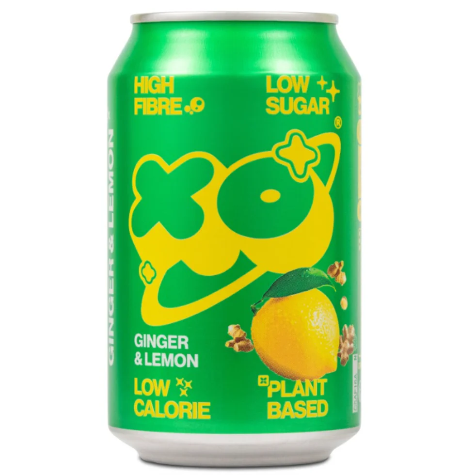 X.O. Boisson gazeuse au gingembre et au citron 330 ml
