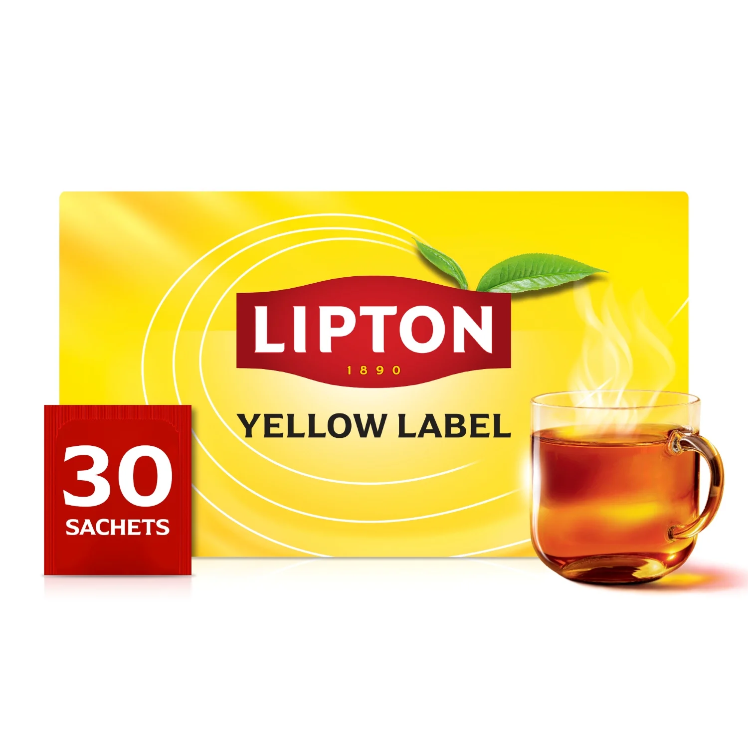 Lipton Label jaune thé noir du Kenya, 30 sachets, 60 g