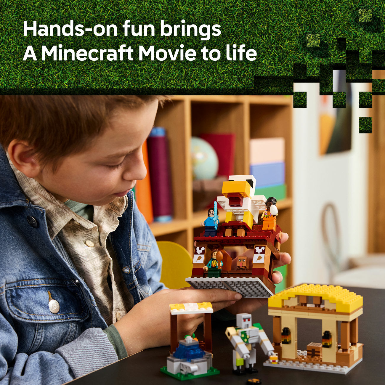 LEGO Minecraft 21273 L'attaque du village par le ballon Ghast