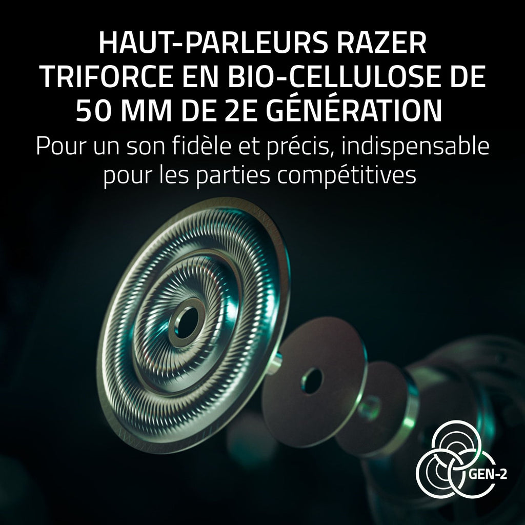 Razer BlackShark V3 Pro Casque Gaming sans fil - Noir