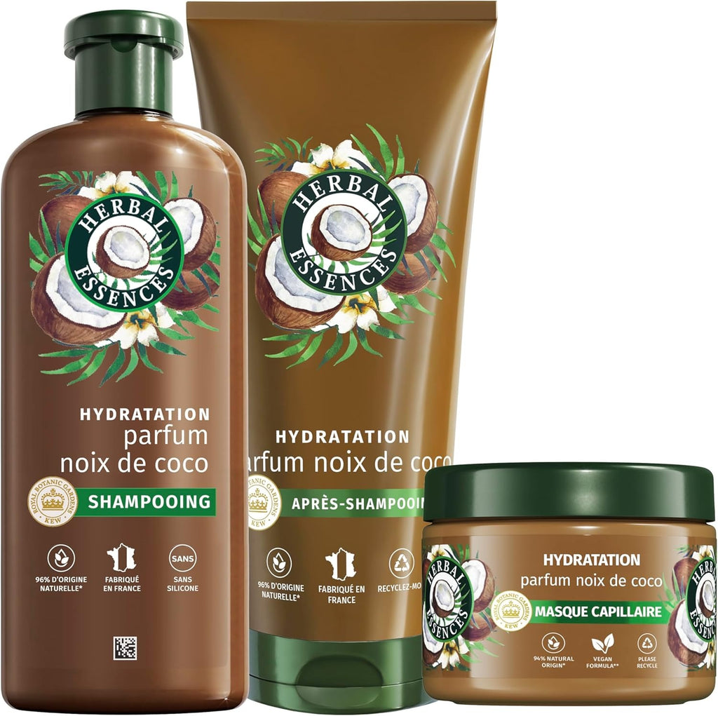 HERBAL ESSENCES Masque hydratant pour le visage parfum noix de coco - 500 ml