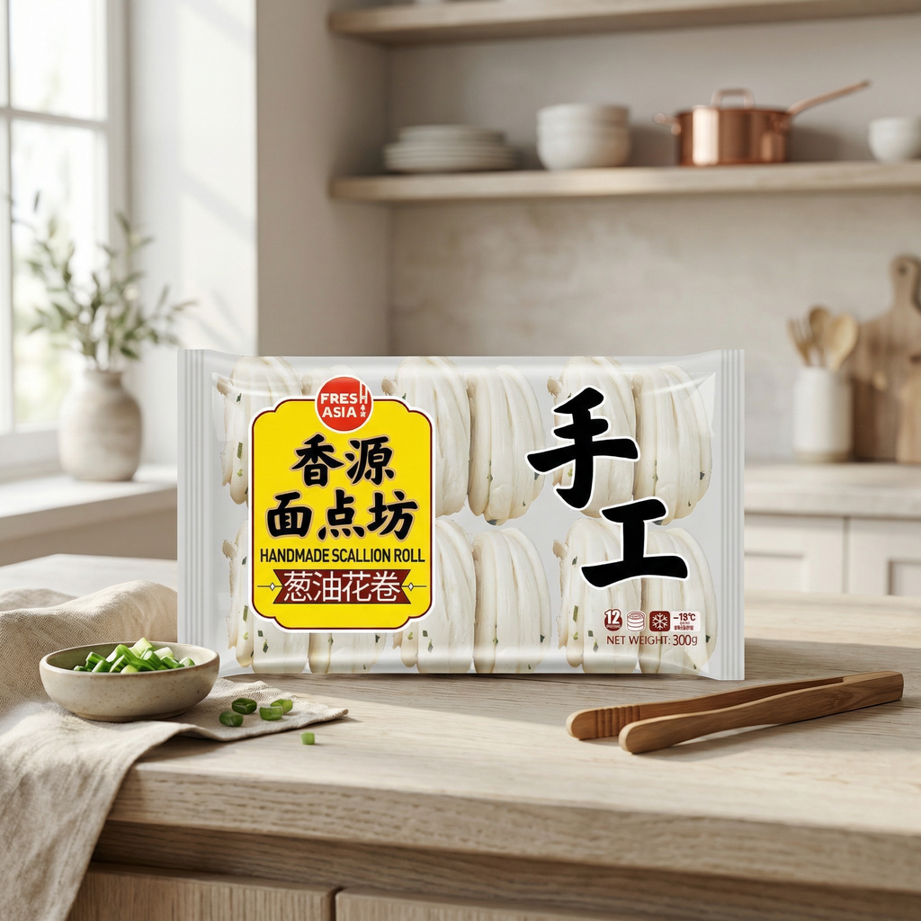 FRESHASIA Rouleaux aux oignons verts frais faits main - 300 g