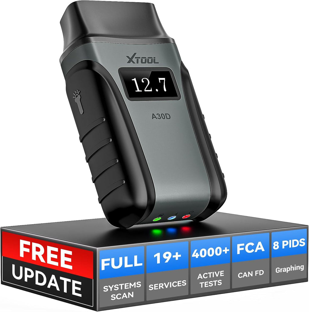 xtool A30D Scanner OBD2 Bidirectionnel Outil de Diagnostic Tous Systèmes & 19 Réinitialisations | Mise à Jour à Vie Outil de Scan Sans Fil pour iPhone & Android