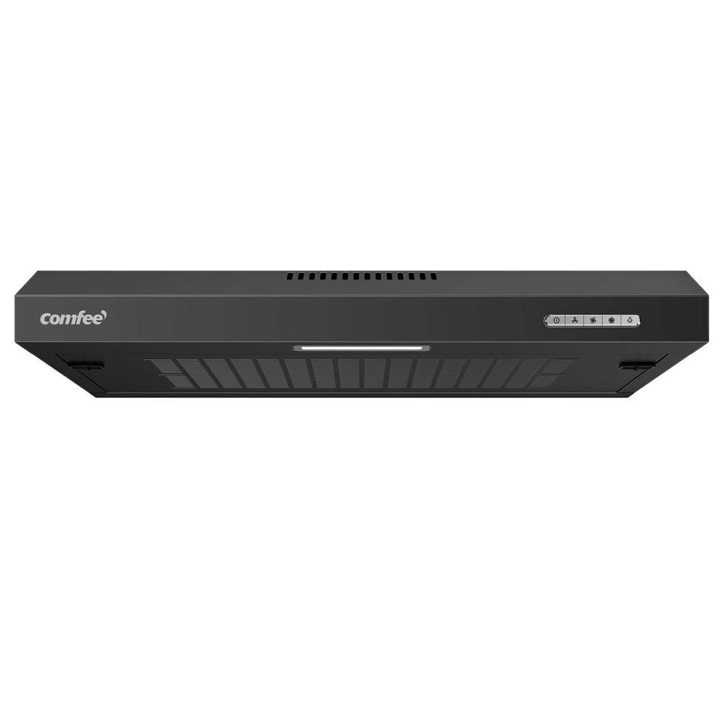 Comfee' Hotte aspirante LED KWH-SLIF17B-60, hotte aspirante sous meuble, hotte aspirante murale, hotte aspirante de cuisine, hotte aspirante à évacuation supérieure, 600 mm, acier inoxydable, 60 cm