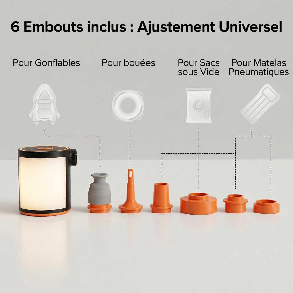 Mini Pompe à Air Extérieure Porbi 30W H5, Orange