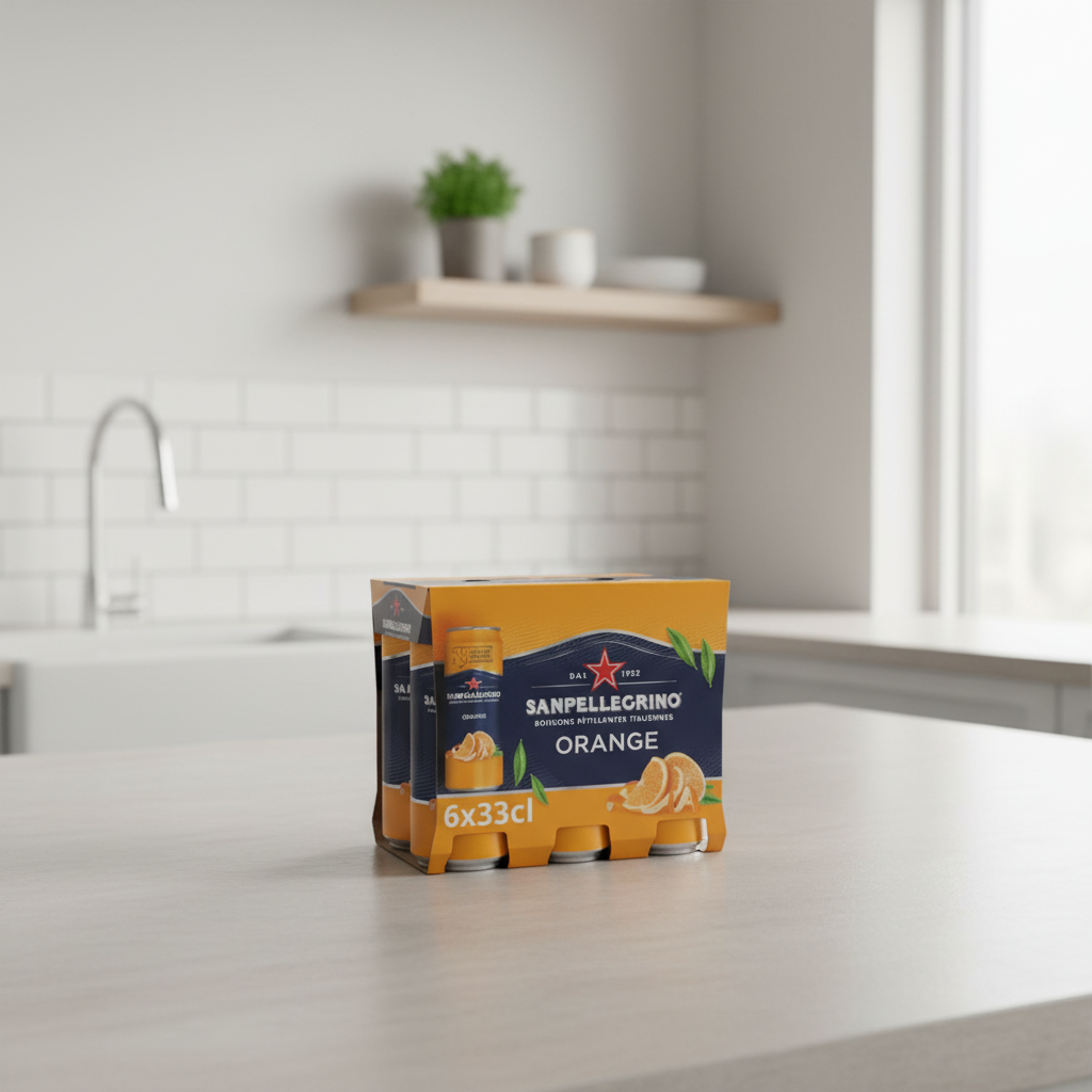 SAN PELLEGRINO Boisson pétillante à l'orange - 6 x 330 ml