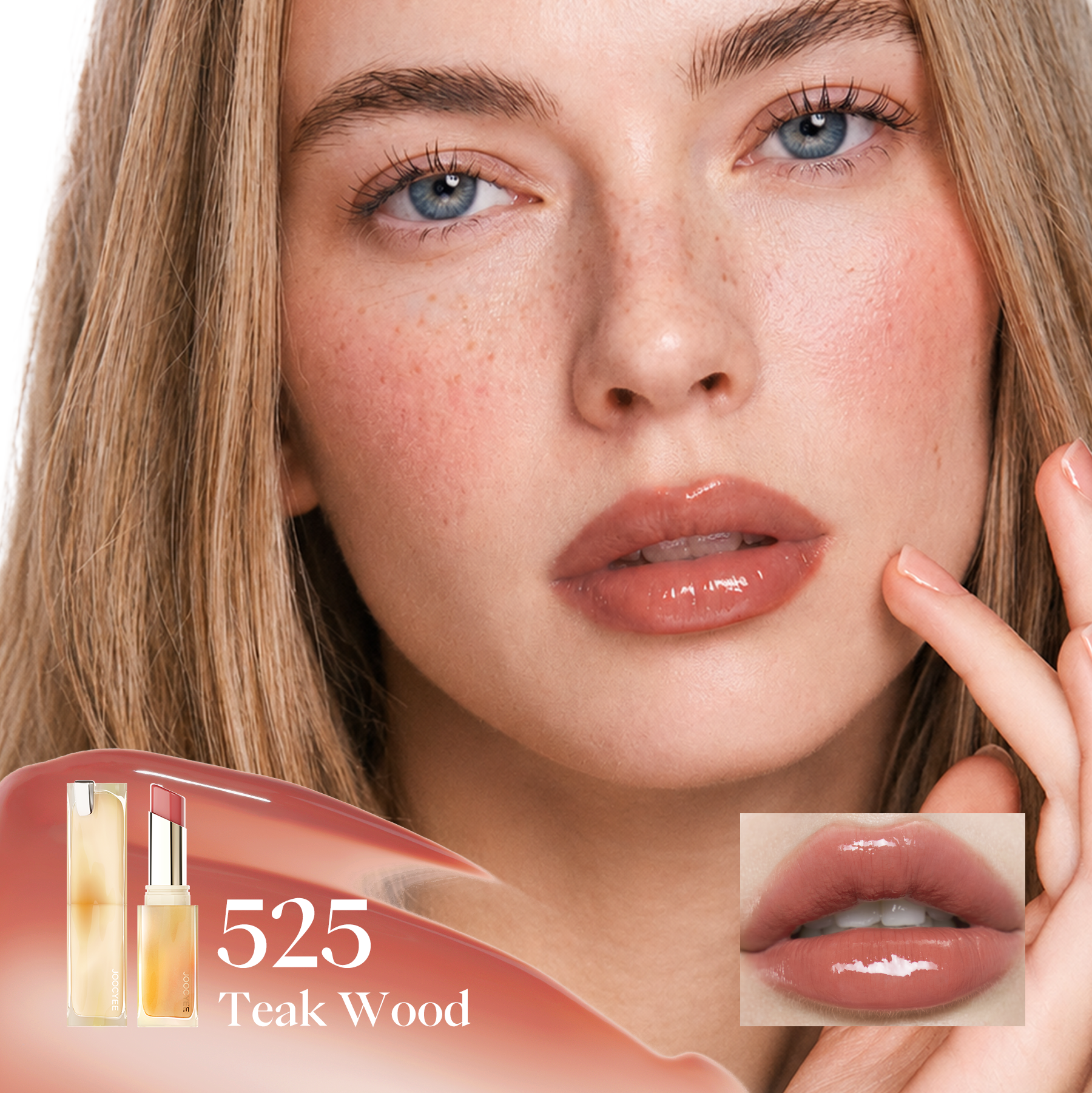 Joocyee Rouge à lèvres laqué 525 Bois de teck