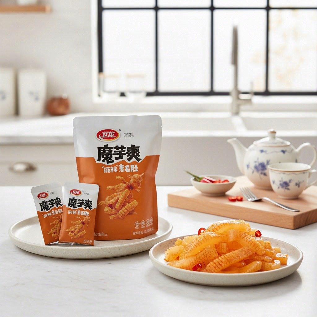 Wei Long Snack Épicé au Konjac 252 g (Contient Environ 28 Sachets)