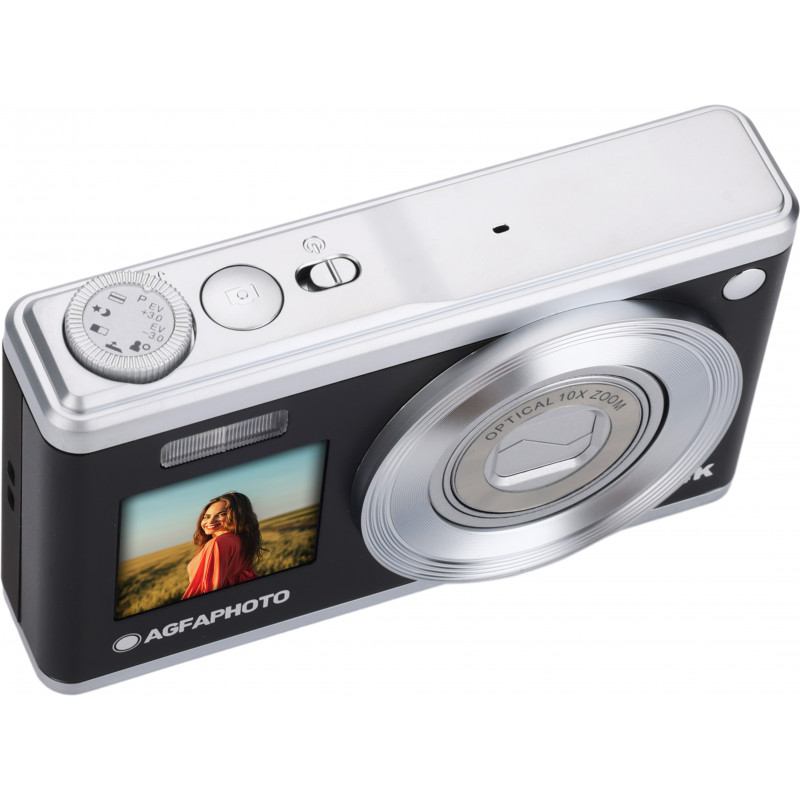AgfaPhoto DC9200-BK Appareil photo numérique compact 24 MP avec zoom optique 10x - Noir