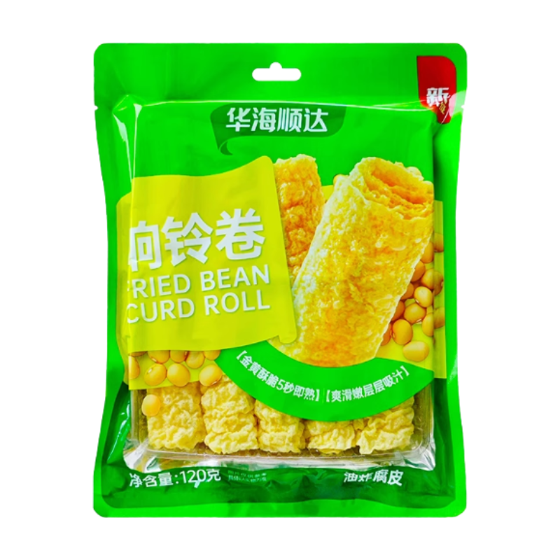 HUASEED Rouleau de tofu frit 120 g