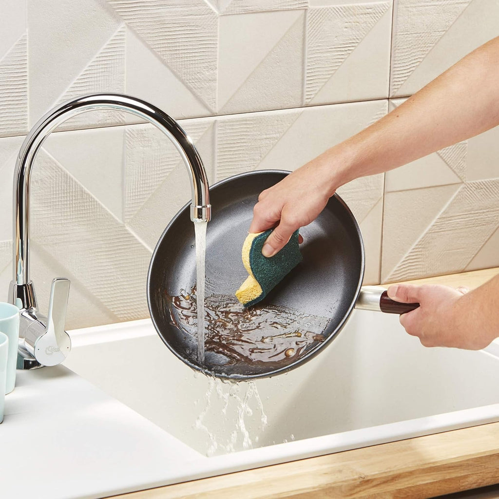 SPONTEX Éponges grattantes non abrasives 4x plus durables 3 éponges
