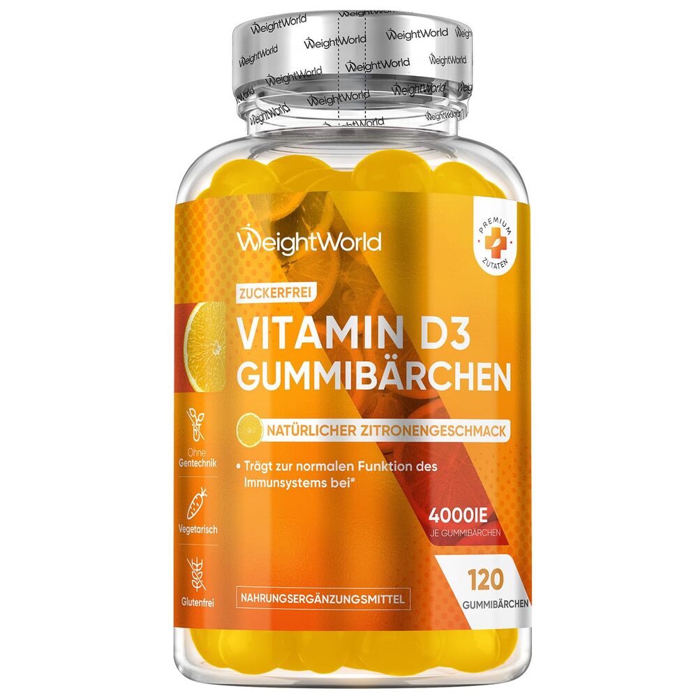 WeightWorld Vitamine D3 4000 UI 120 gommes