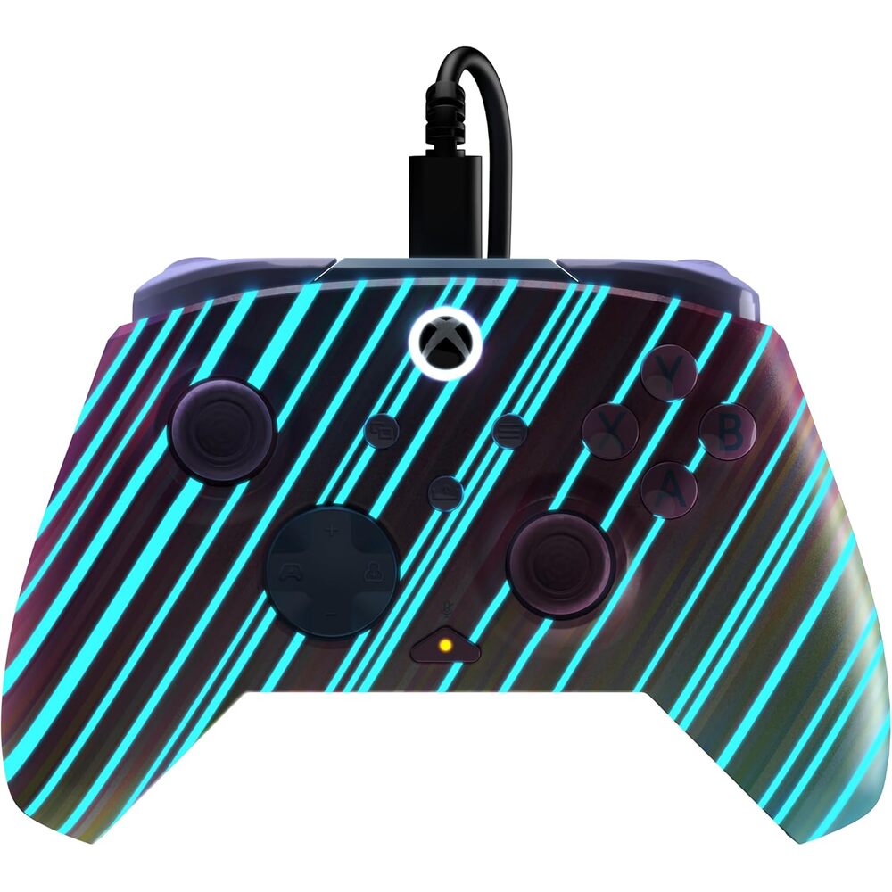 Turtle Beach Rematch Manette filaire Câble USB 2.5m - Boutons Programmables & Commandes audio - Xbox Series X|S, PC (Licence officielle Microsoft) - Motif phosphorescent Cotton Candy