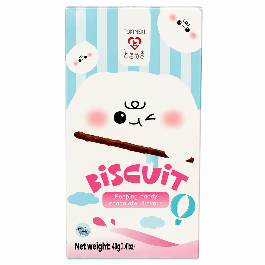 Tokimeki Bâtonnets de biscuit saveur sucre pétillant - 40 g