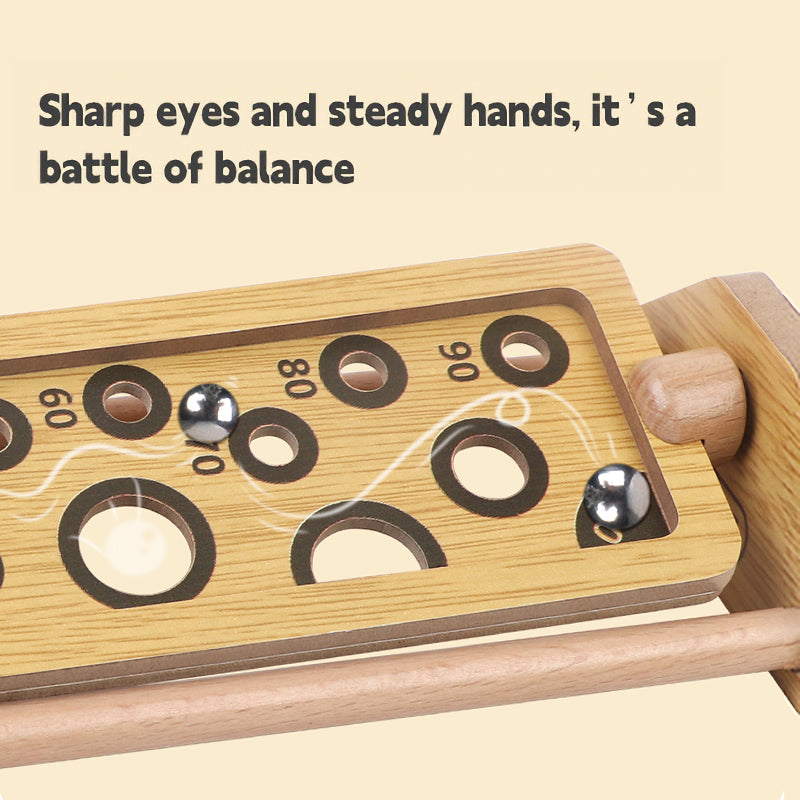 MIMI Cadeau de jeu de balle d'équilibre sur table en bois pour enfants et adultes