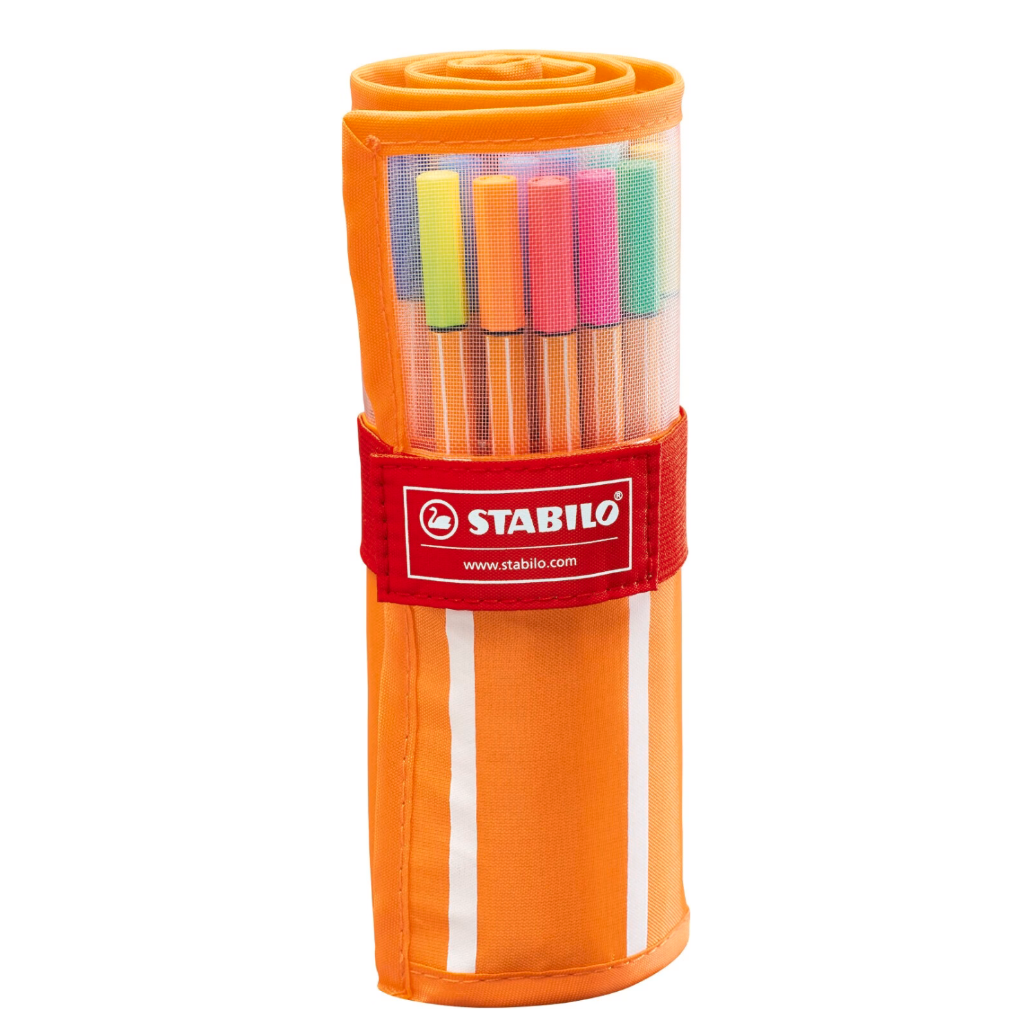 STABILO Point 88 Lot de 30 feutres à pointes fines avec trousse enroulable