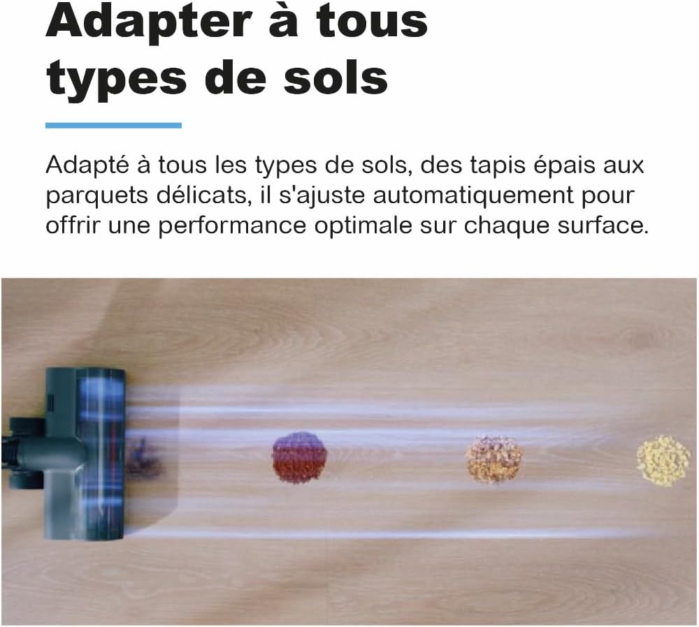 E.ZICOM Cyclomax R12 Flex Aspirateur balai sans fil