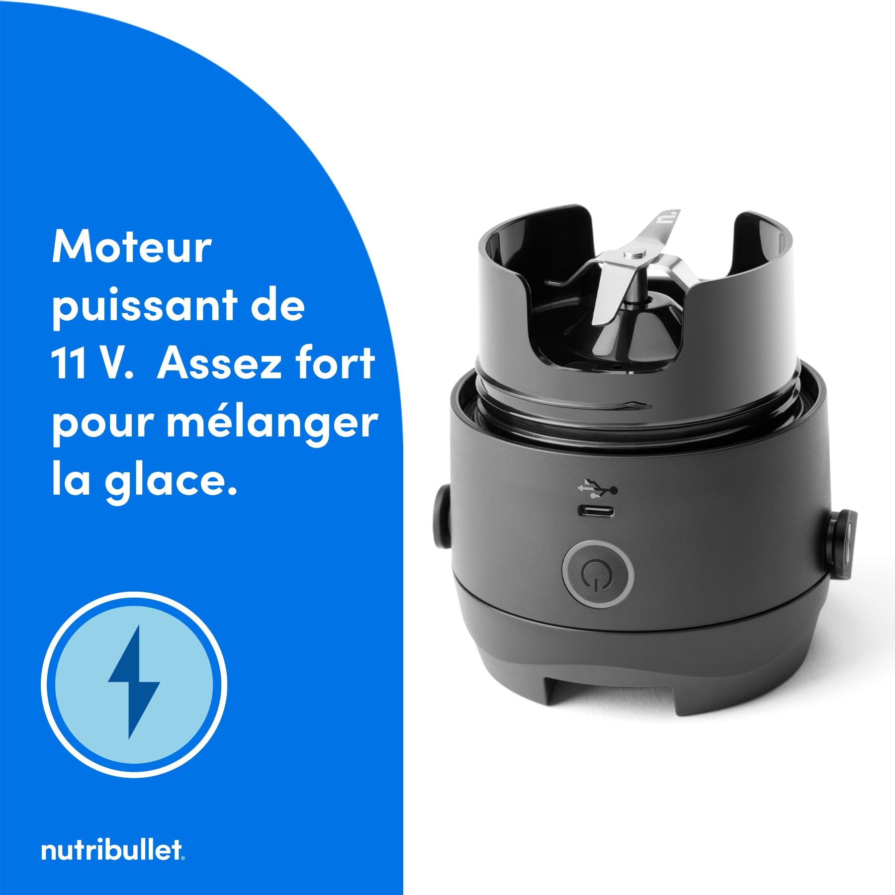 nutribullet Flip, Blender portable avec gobelet isotherme 590 ml, NBP016B, Noir
