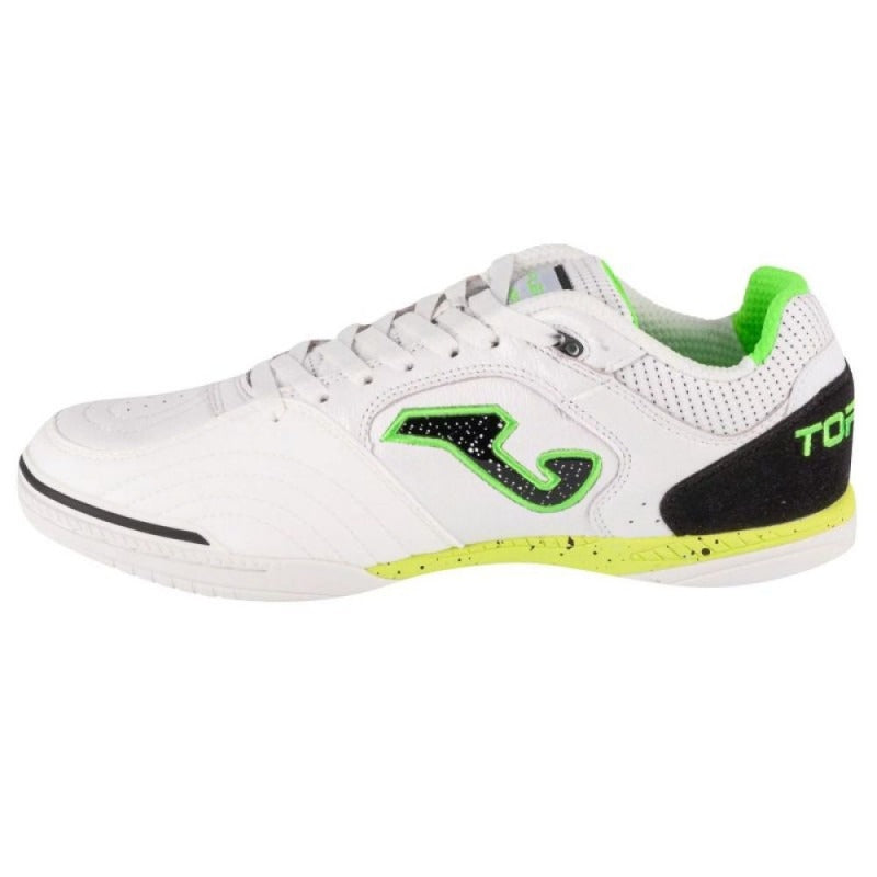 JOMA Chaussures de futsal Top Flex intérieures Blanc/Jaune 43