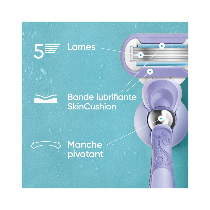 GILLETTE VENUS - Lames de rasoir Extra Smooth Swirl - 6 lames
