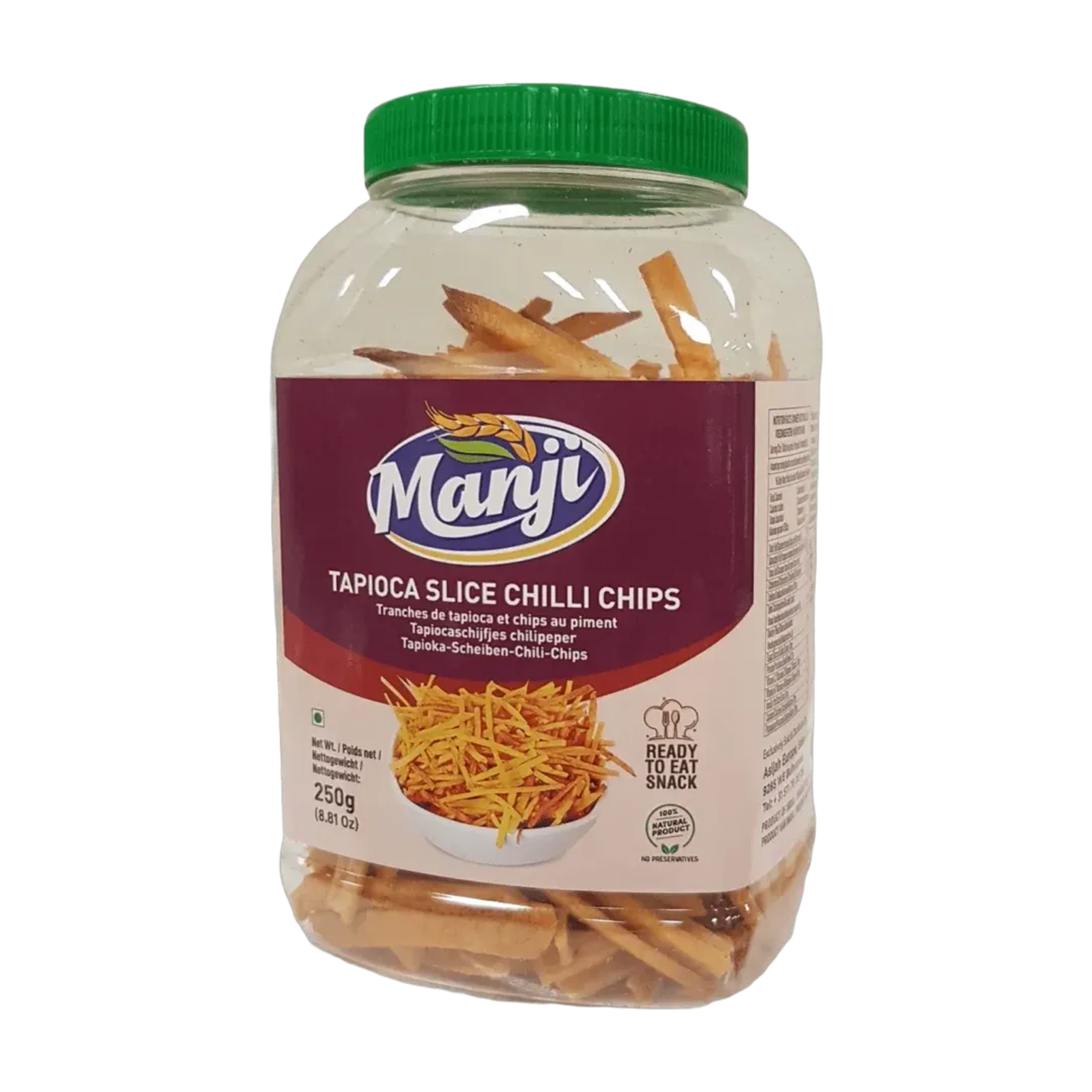 Manji En-cas chips de tranches de tapioca au piment 150 g