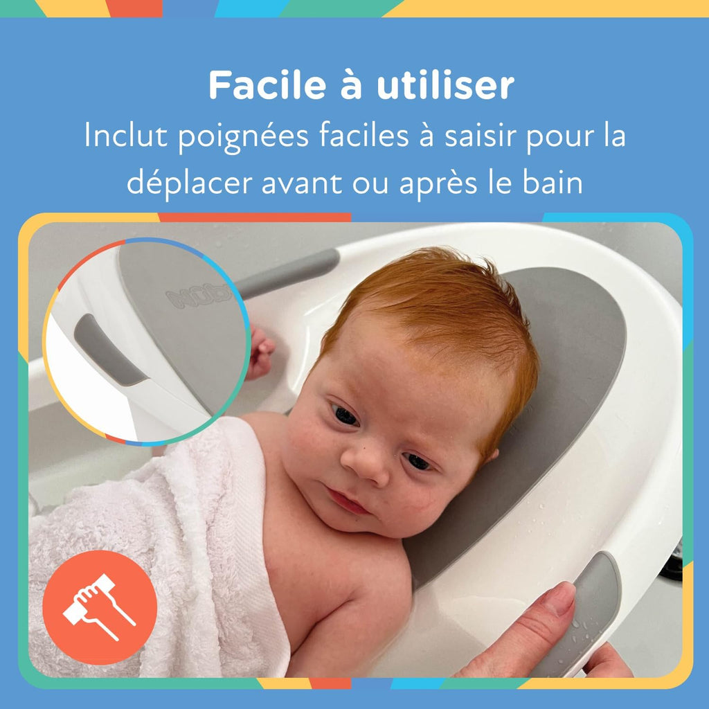 Nuby Baignoire pour bébé Assise grise