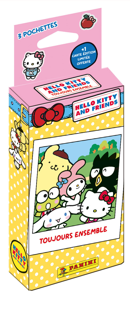 PANINI HELLO KITTY & FRIENDS TRADING CARDS Blister 3 pochettes + 1 carte édition limitée