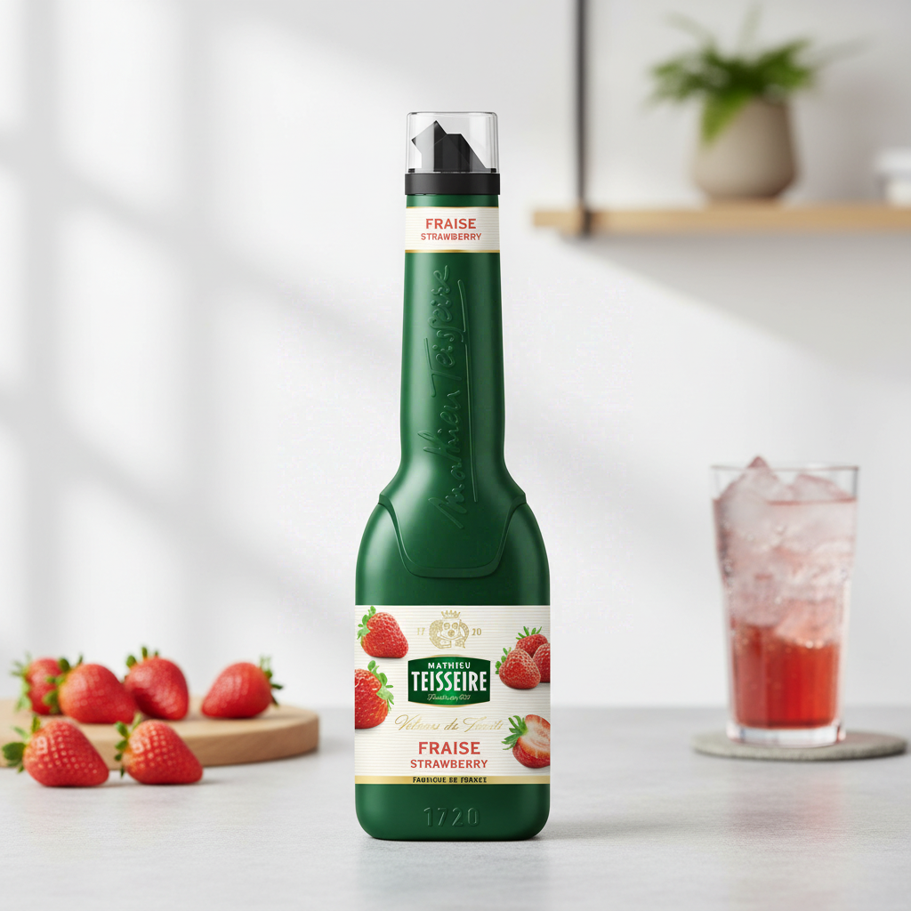 TEISSEIRE Purée de fruit fraise - 1 L