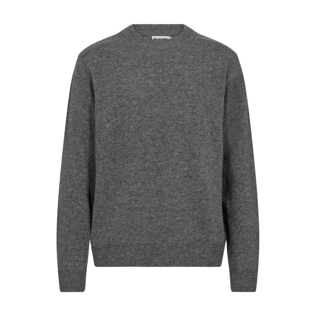 Resteröds Pull-over ajusté Gris clair chiné M