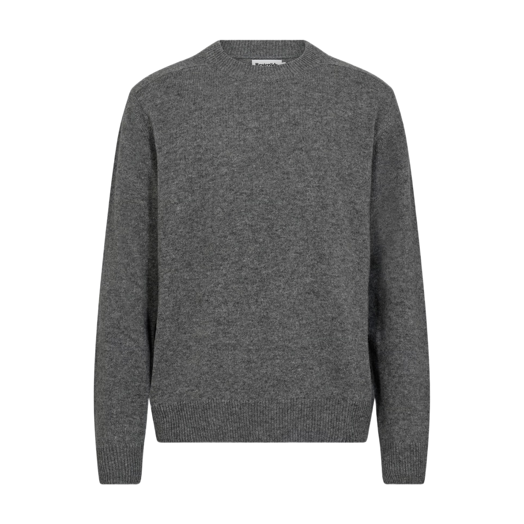 Resteröds Pull-over ajusté Gris clair chiné M