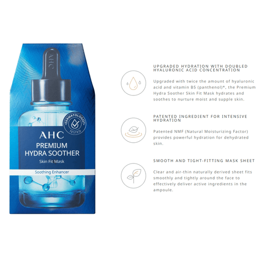 AHC Masque Premium Hydra Soother Skin Fit - 5 Feuilles