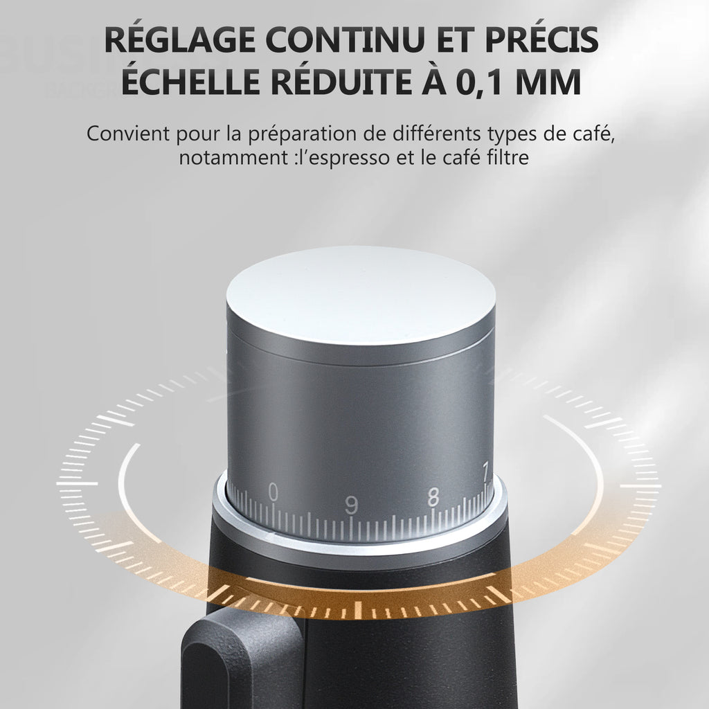 STARSEEKER EDGEmini Moulin à café électrique portable à meules coniques pour espresso et café filtre