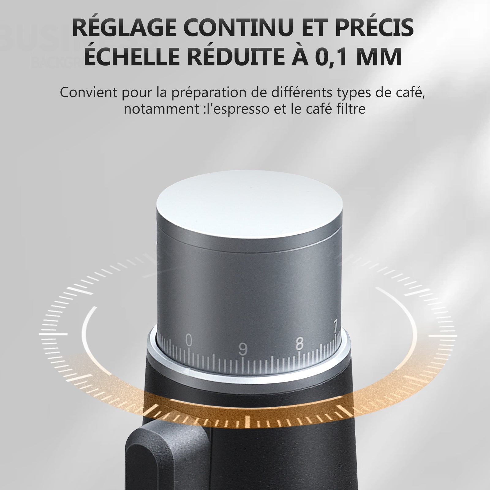 STARSEEKER EDGEmini Moulin à café électrique portable à meules coniques pour espresso et café filtre