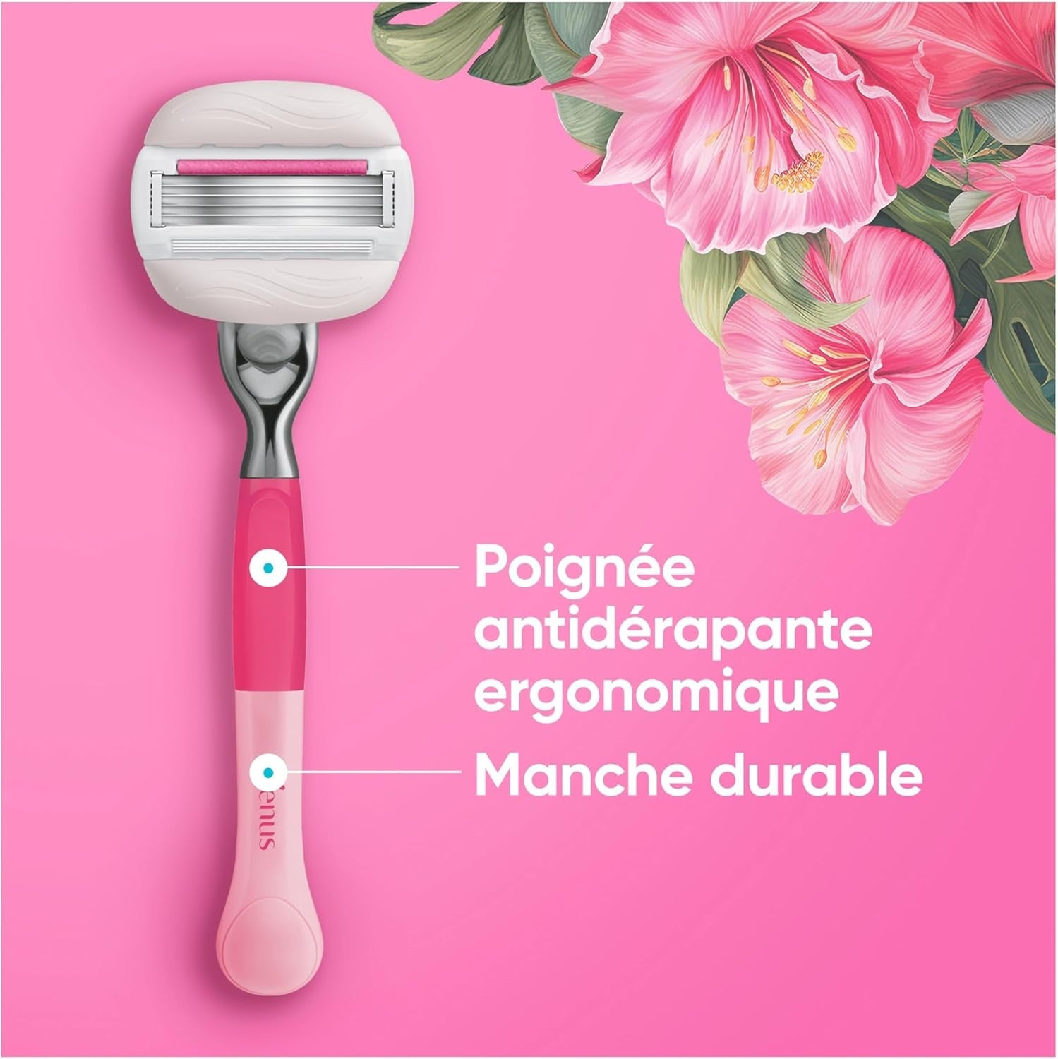 Gillette Venus Pro ComfortGlide - Rasoir pour femme pour peaux sèches et sensibles - 1 unité
