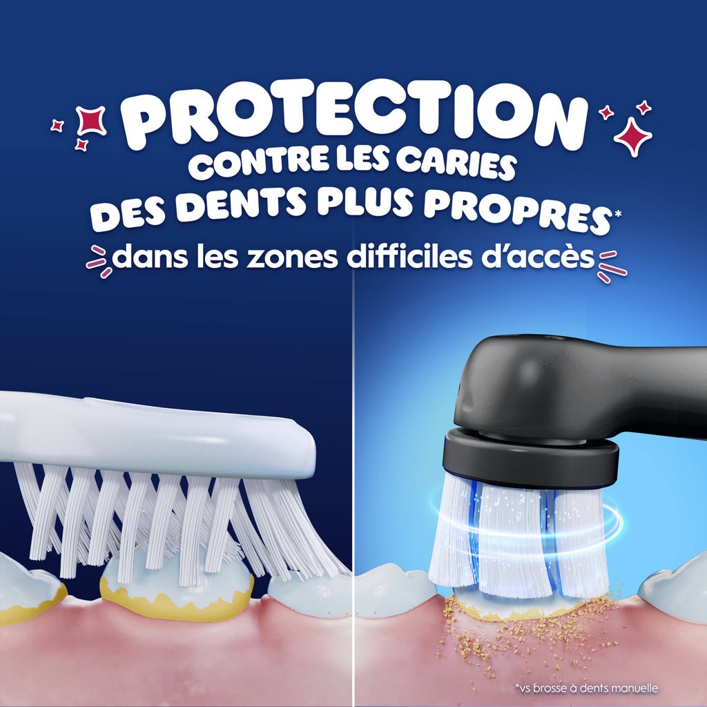Oral-B iO Spider-Man Brosse à dents électrique pour enfants 1 brossette 1 étui de voyage