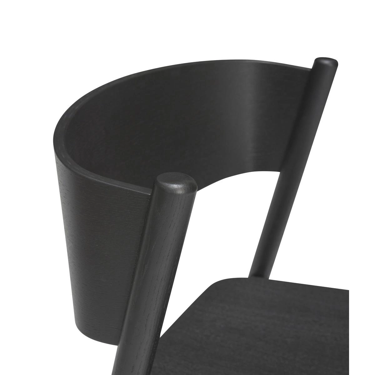 HUBSCH Oblique Chaise de salle à manger - Noir