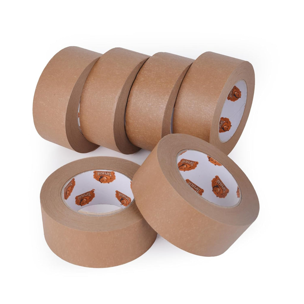 Ruban de papier kraft écologique TAPEBEAR, Ruban de papier kraft biodégradable, Ruban de conditionnement recyclable et inscriptible