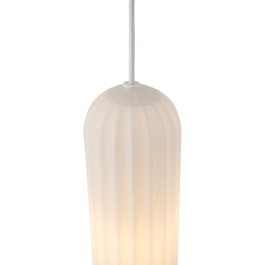 Suspension MIELLA 3-Rail verre blanc IP20 E27 - Nordlux, Intérieur