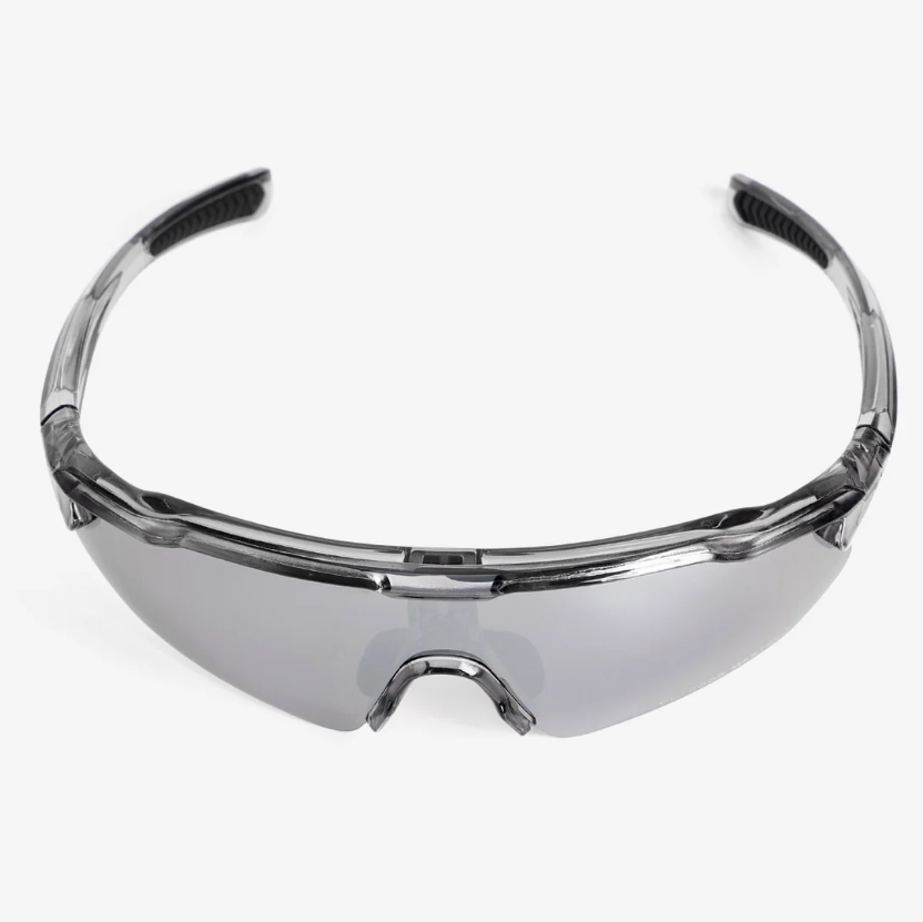 OutdoorMaster HAWK LT Lunettes de soleil de cyclisme photochromiques et polarisées Super argenté
